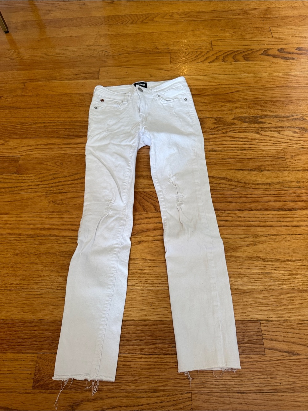 White Kids Slim Straight Jeans